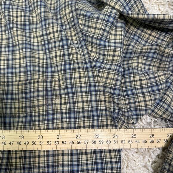 Vtg Abercrombie & Fitch Size Large Shirt Flannel Button Down Plaid - Picture 8 of 8